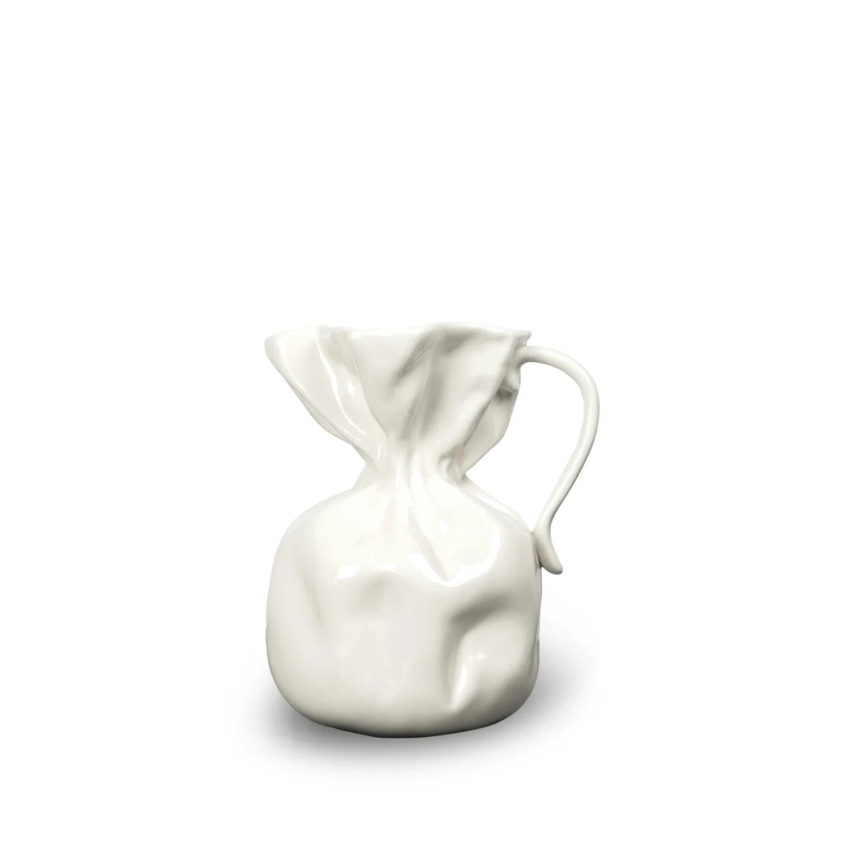 Jarrón Crumple Blanco
