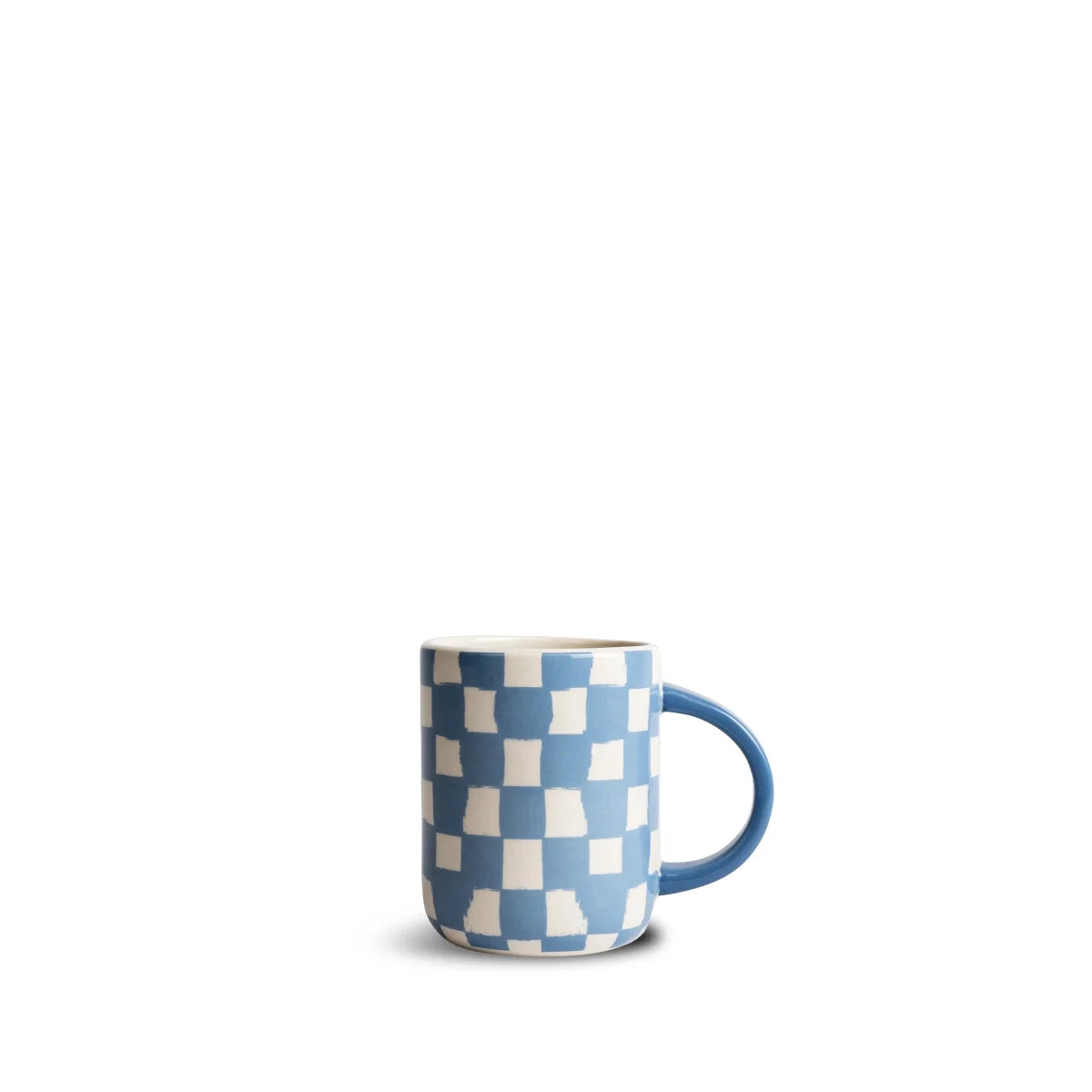Taza Liz de Cuadros Azul
