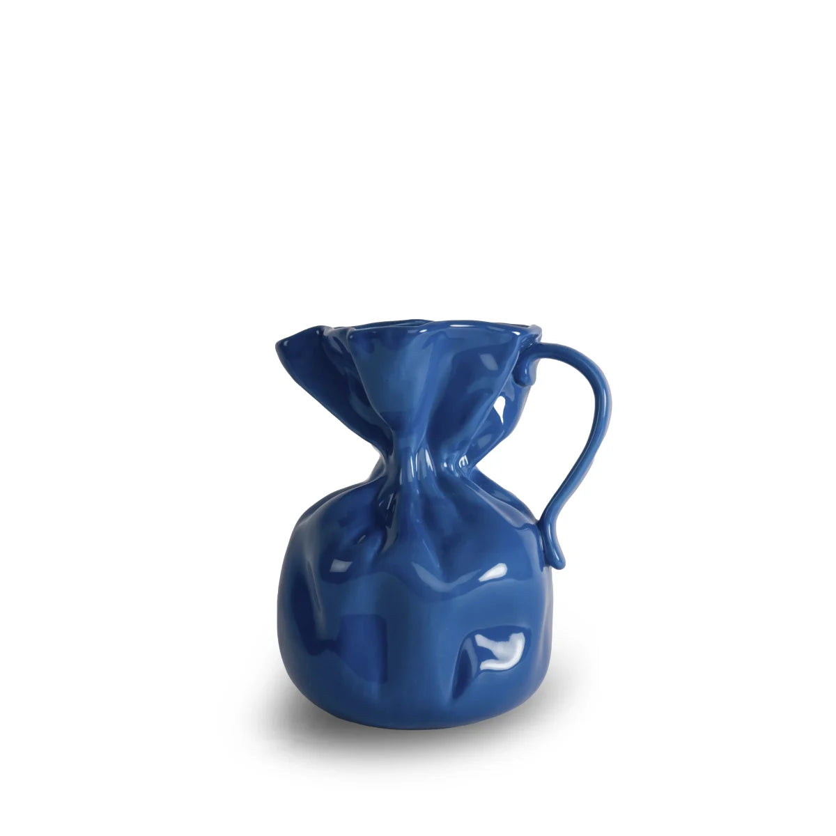 Jarrón Crumple Azul