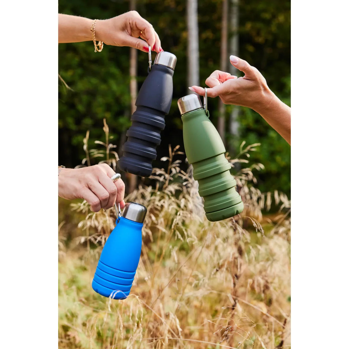 Botella Plegable Stig Negro