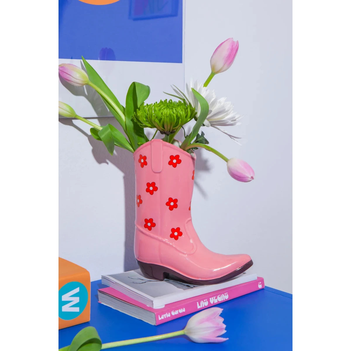 Jarrón Rodeo Bota L Rosa