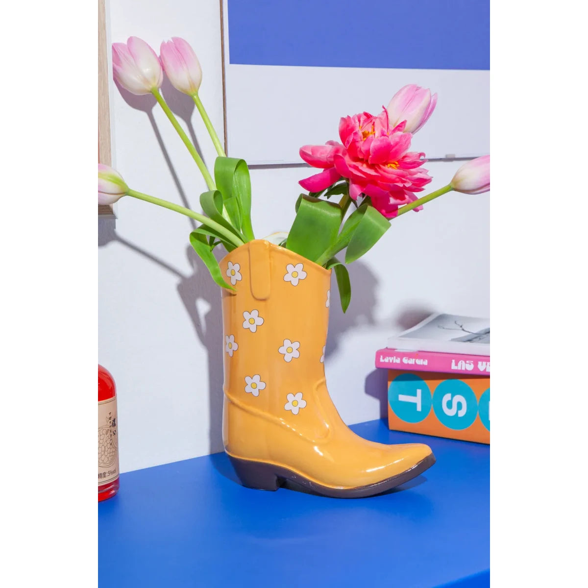 Jarrón Rodeo Bota L Amarillo