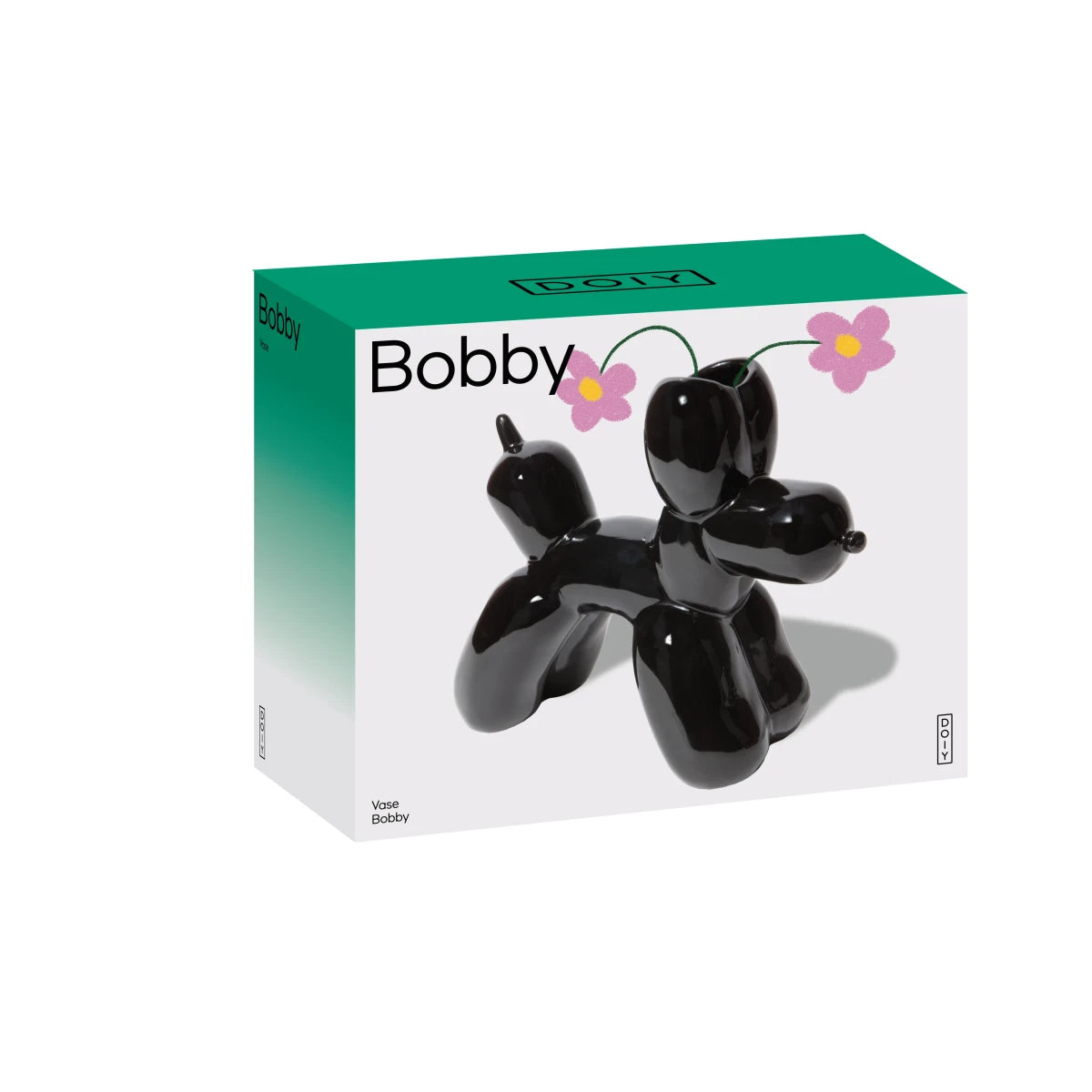 Jarrón Bobby L Negro